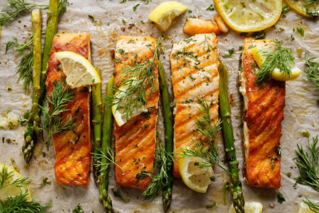 Zalm uit de oven